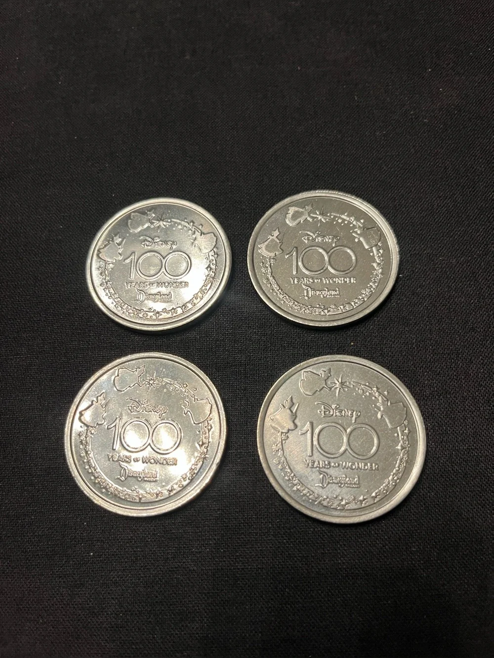 Disneyland 100 Years of Wonder Star Wars Set of 4 Medallions, New (SW-17)